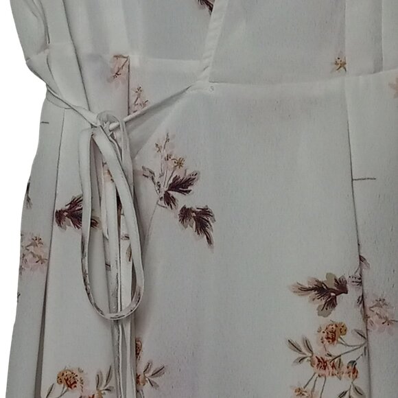 Jahan's Premium Dress Womens Large Floral White Beach Floral‎ Summer V Neck NWT - Picture 2 of 11